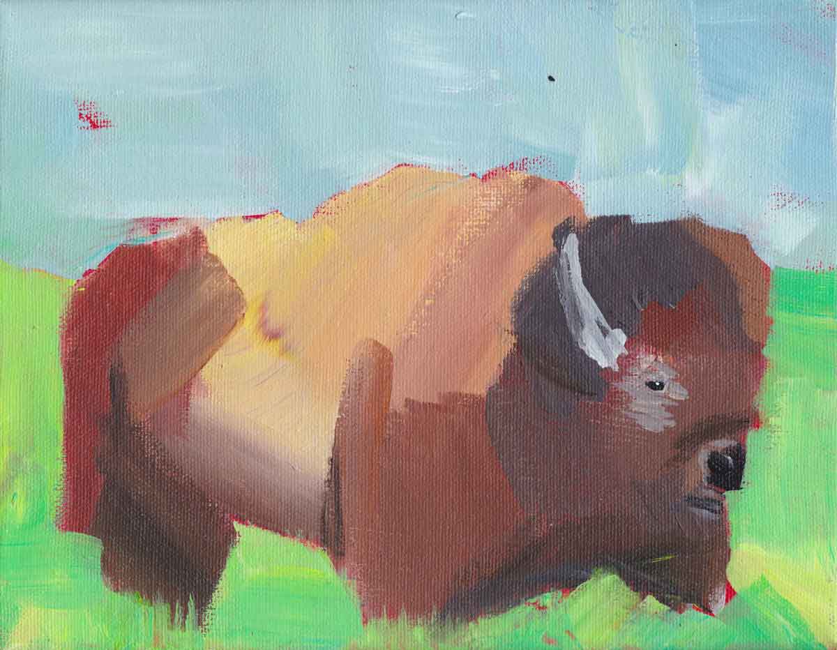 “Bison” - acrylic on canvas, December 2017